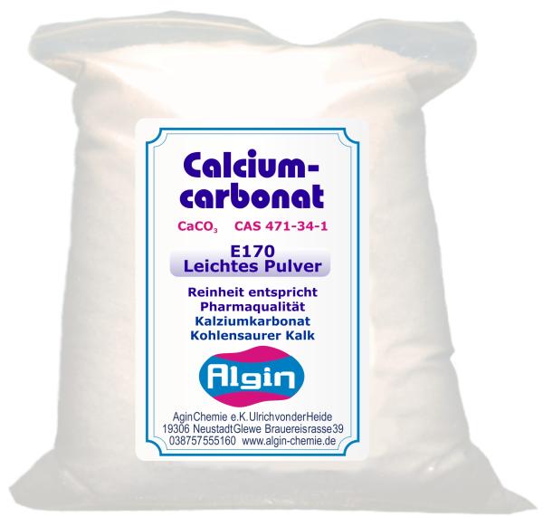 Calciumcarbonat 1000 Gramm Clip-Beutel E170 Pharma- Lebensmittelqualität